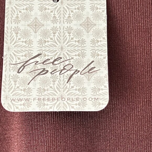 NEW FREE PEOPLE chocolate brown Drawstring Ruffled Mini Skirt. Size L - Picture 15 of 16